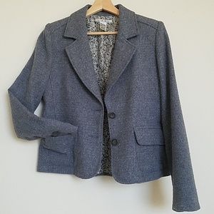 CAbi tweed wool blend blazer jacket